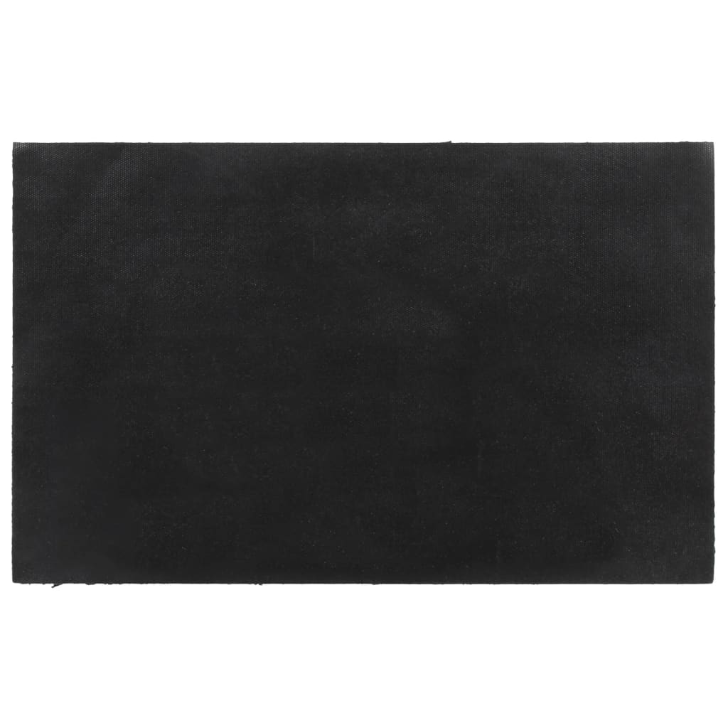 Vidaxl deurmat 50x80 cm getufte kokosvezel donkergrijs