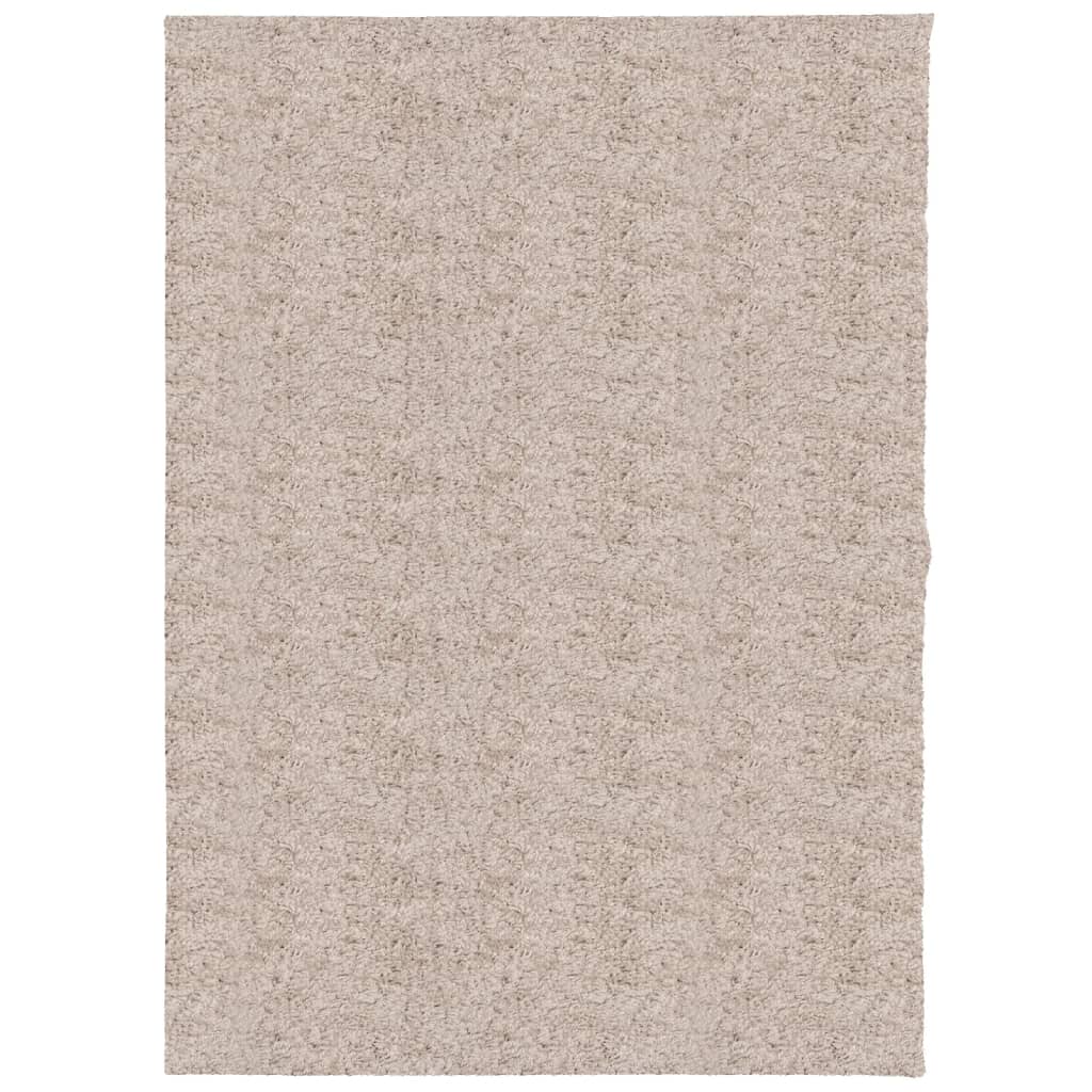 Vidaxl vloerkleed pamplona shaggy hoogpolig modern 240x340 cm beige