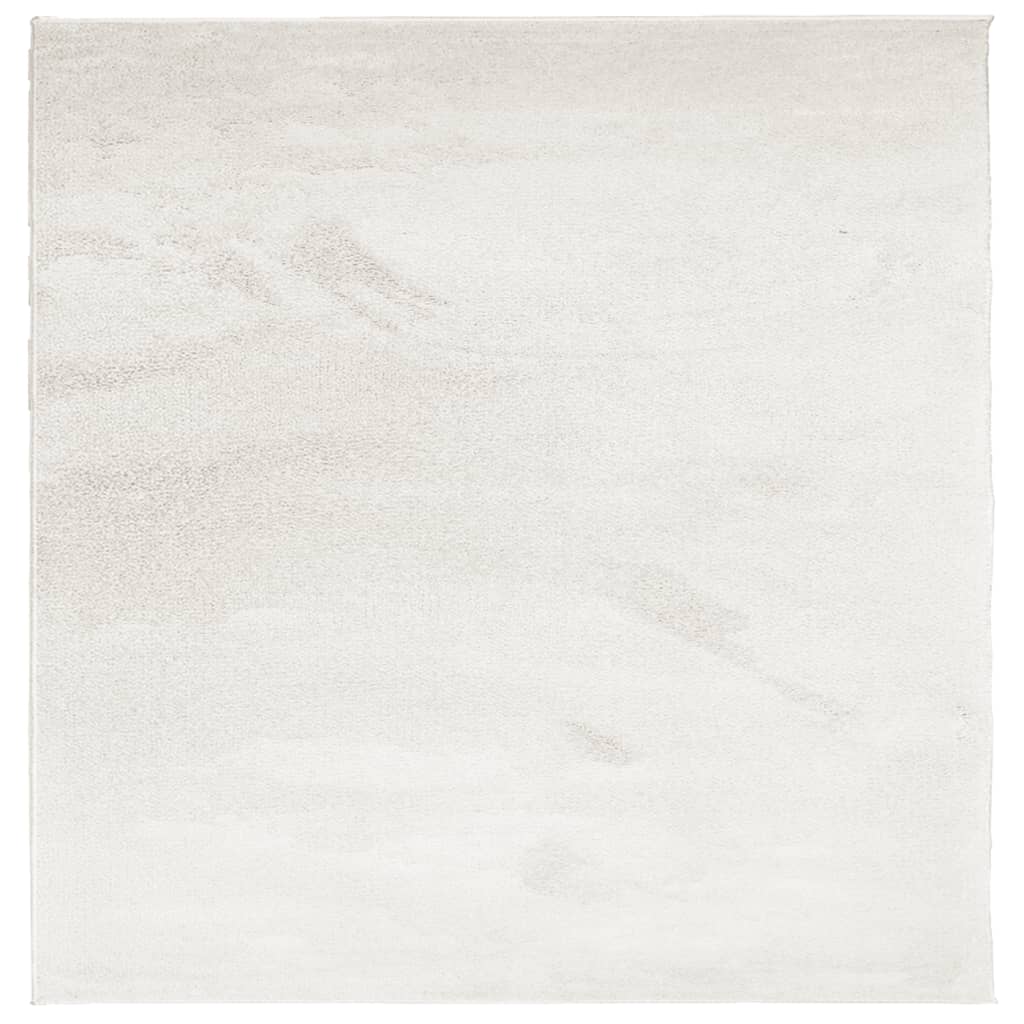 Vidaxl vloerkleed oviedo laagpolig 240x240 cm beige