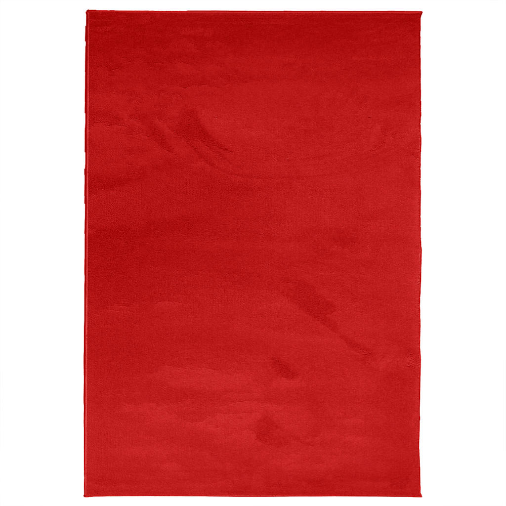 Vidaxl vloerkleed oviedo laagpolig 160x230 cm rood