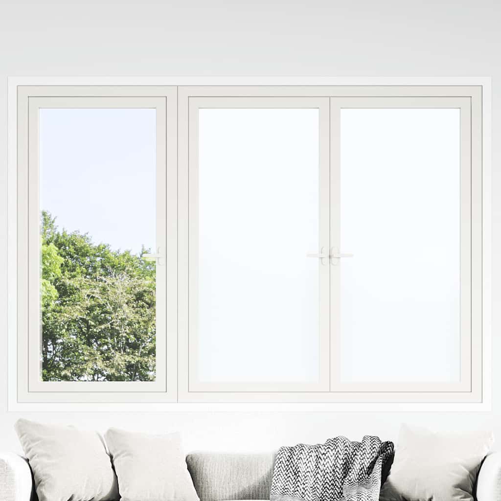 Vidaxl raamfolies 5 st statisch mat pvc wit