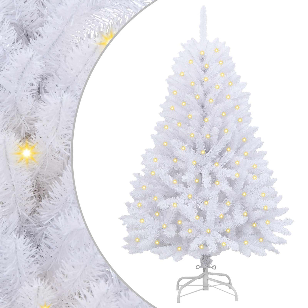 Vidaxl kunstkerstboom met 150 led wit 150 cm pvc en metaal