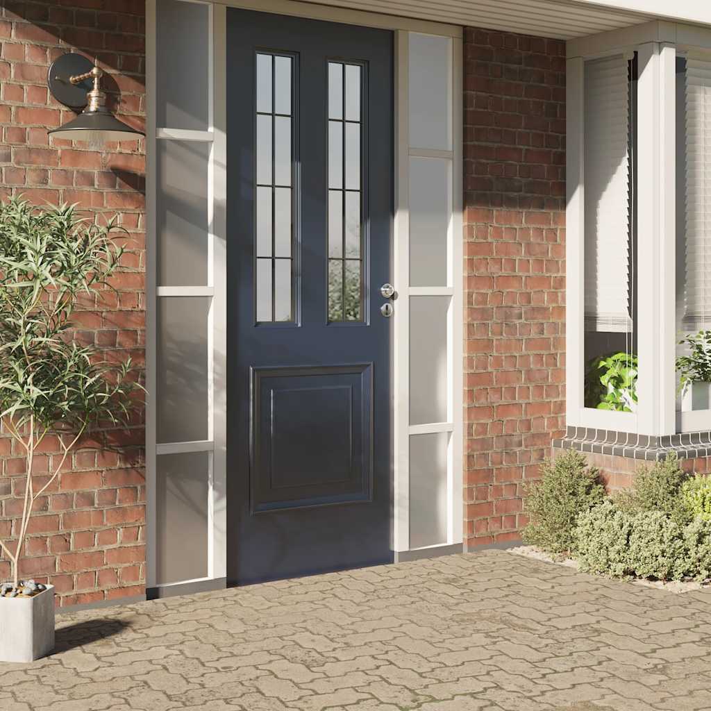 Vidaxl raamfolie statisch mat grijs 60 x 500 cm pvc