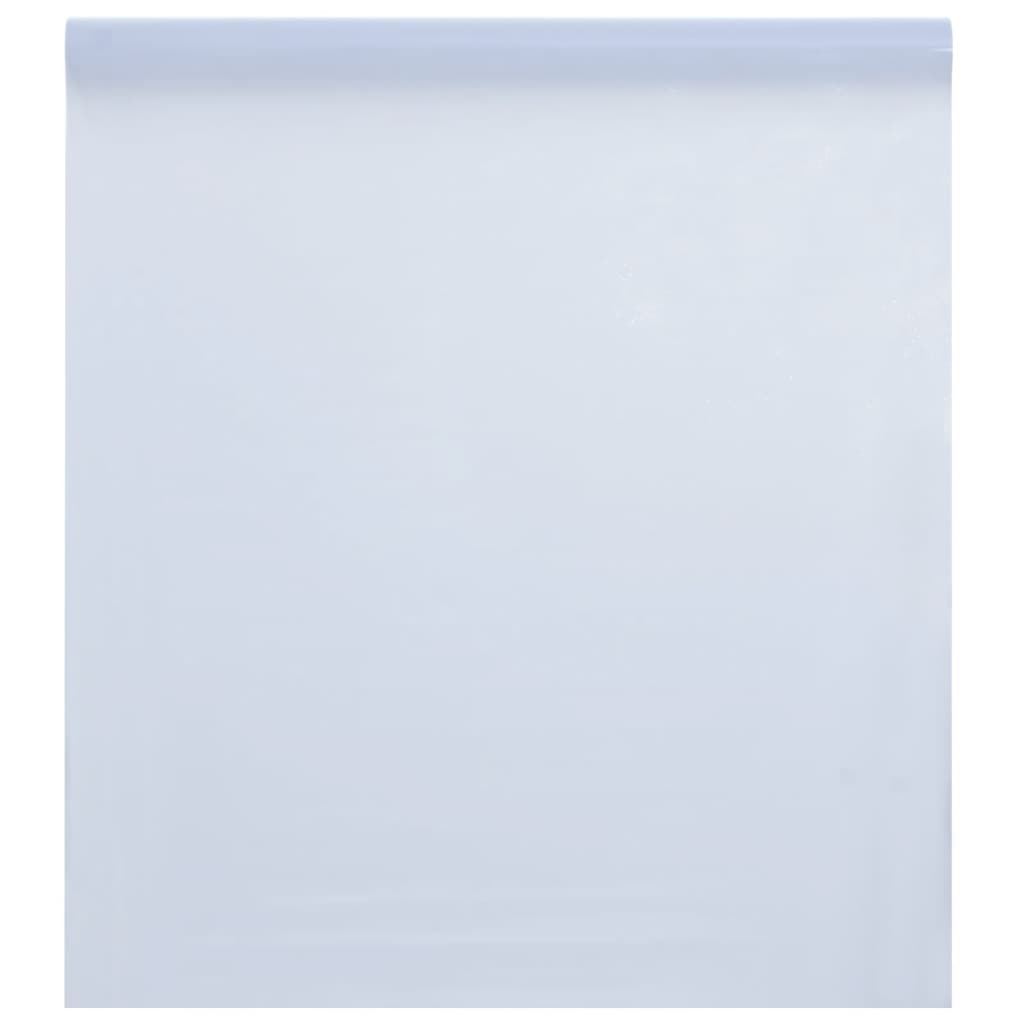 Vidaxl raamfolie statisch mat wit 45x1000 cm pvc