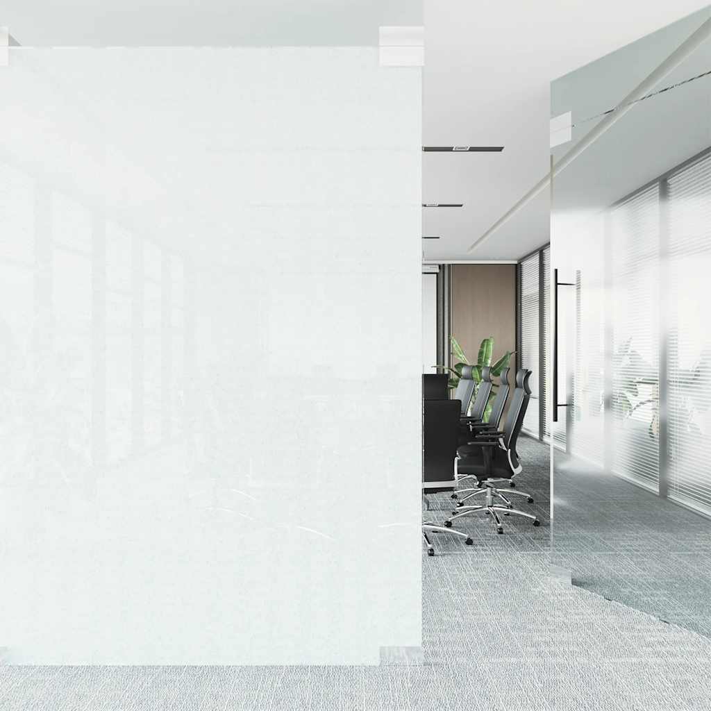 Vidaxl raamfolie statisch mat wit 90x2000 cm pvc
