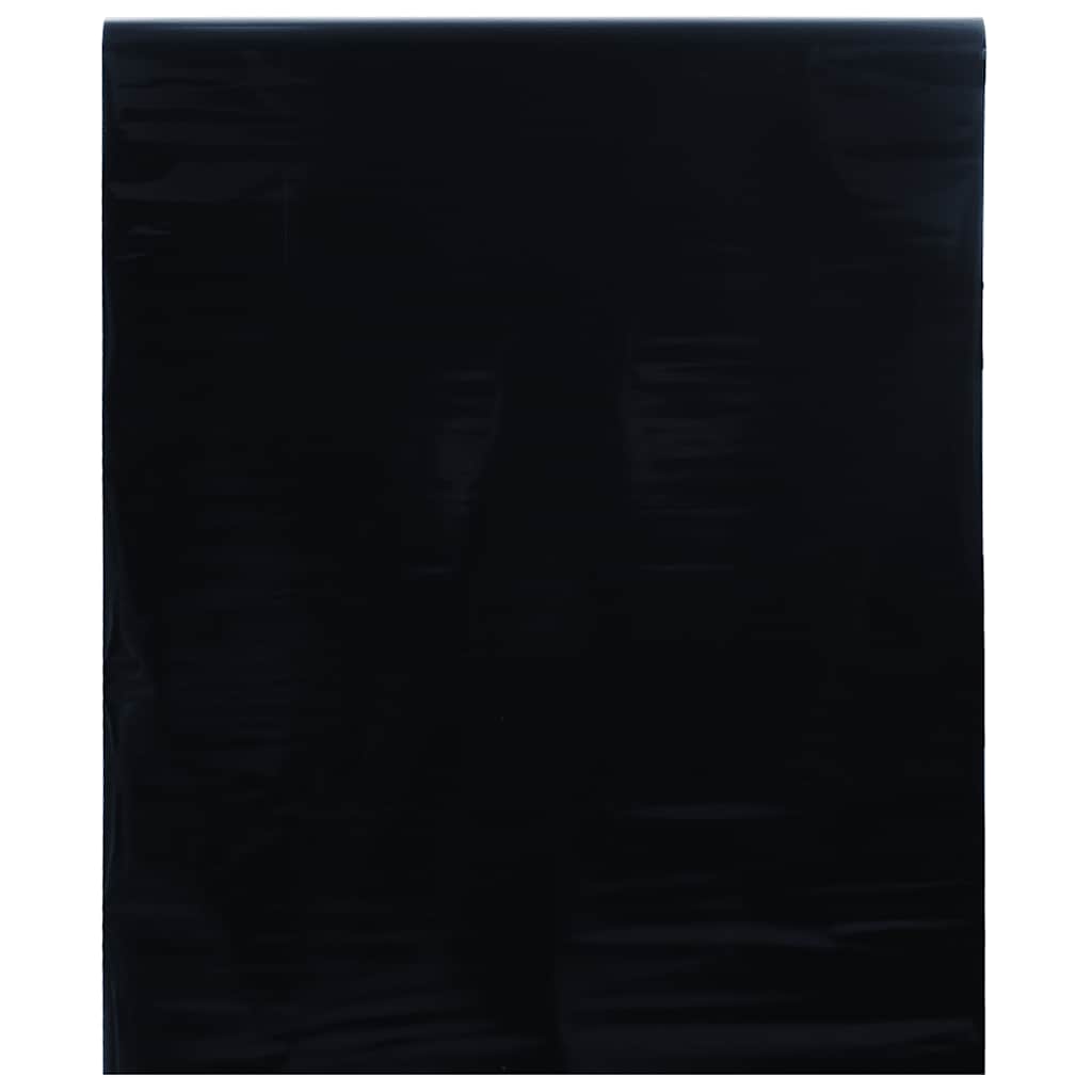 Vidaxl raamfolie statisch matzwart 60 x 1000 cm pvc