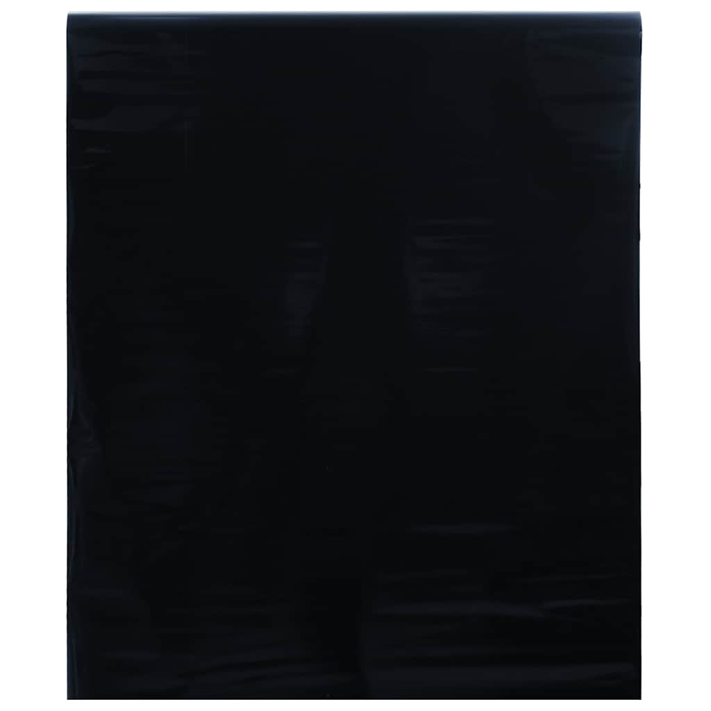 Vidaxl raamfolie statisch matzwart 90 x 500 cm pvc