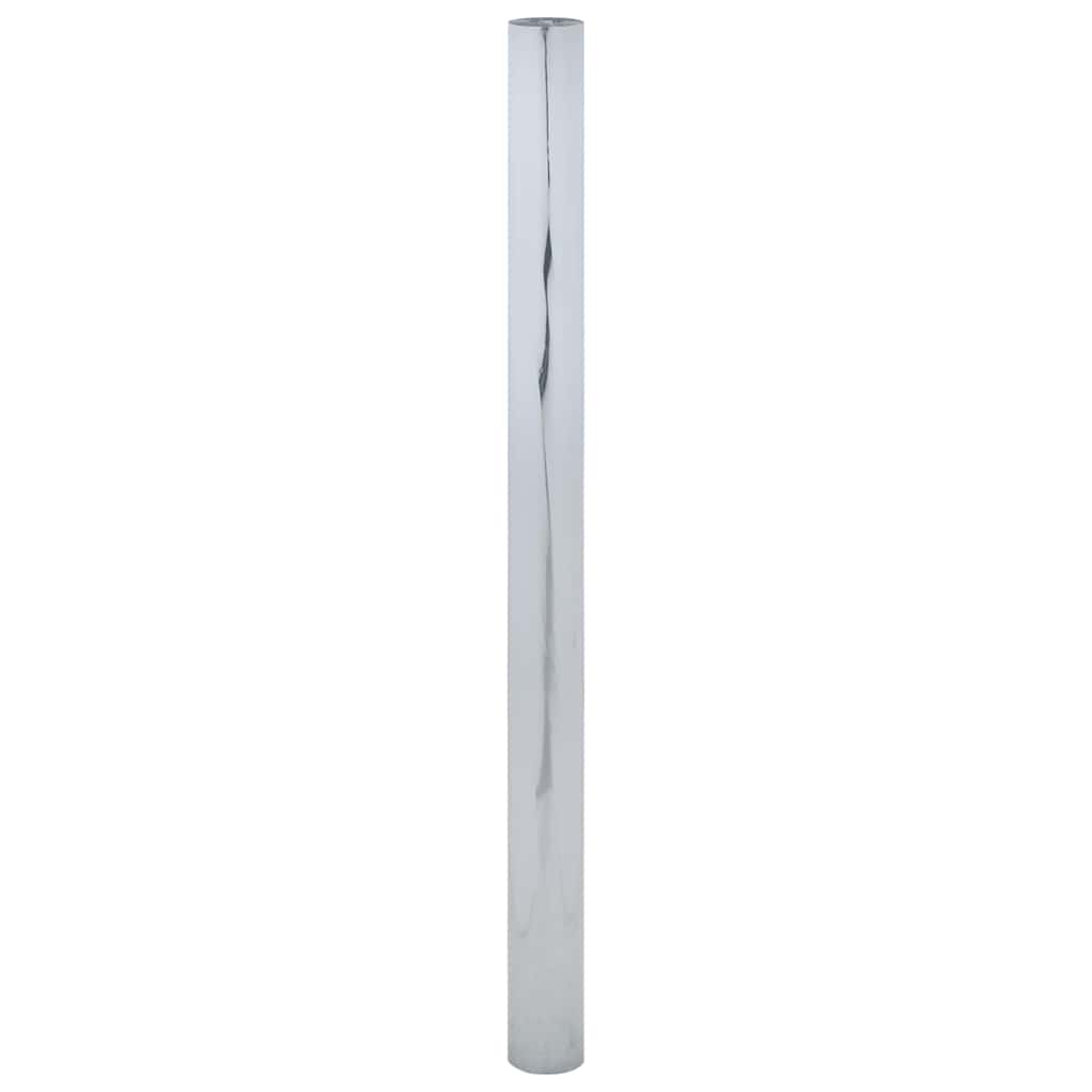 Vidaxl zonnefolie statisch reflecterend 60x1000 cm pvc zilverkleurig