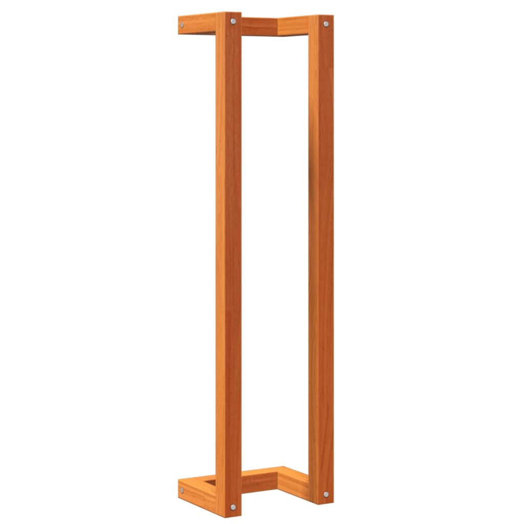 Vidaxl handdoekenrek 23x18x90 cm massief groenhout wasbruin