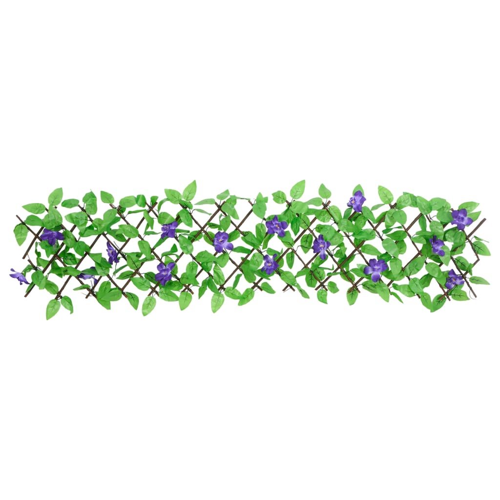 Vidaxl kunstplant klimop op latwerk uittrekbaar 180x30 cm groen