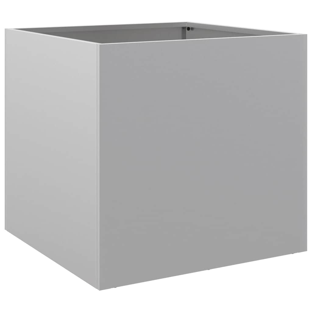Vidaxl plantenbak 42x40x39 cm gegalvaniseerd staal zilverkleurig
