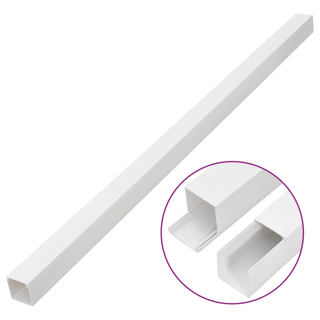 Vidaxl kabelgoot 60x40 mm 10m pvc