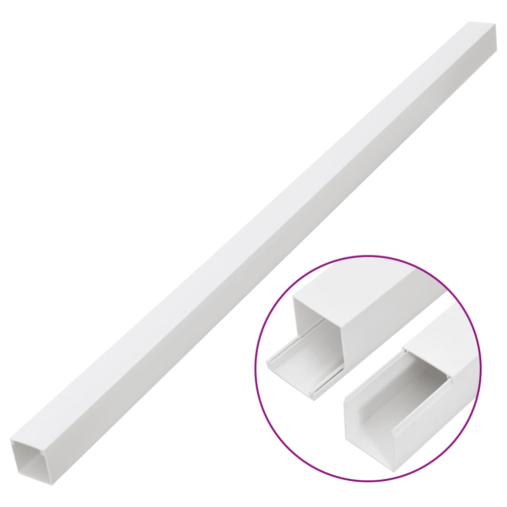 Vidaxl kabelgoot 60x60 mm 10m pvc