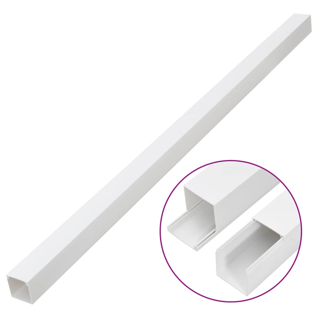 Vidaxl kabelgoot 33x33 mm 30m pvc