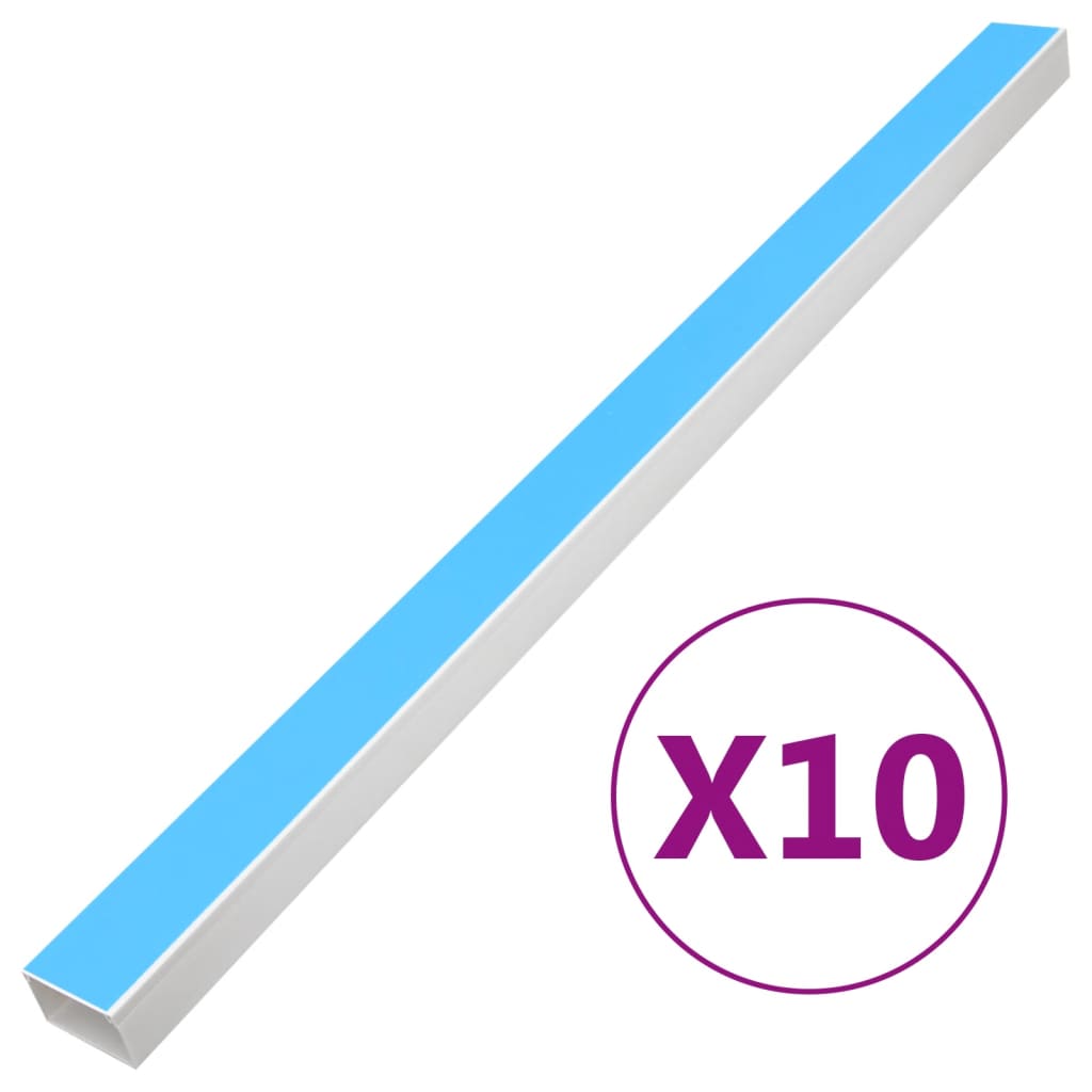 Vidaxl kabelgoot zelfklevend 50x25 mm 10 m pvc