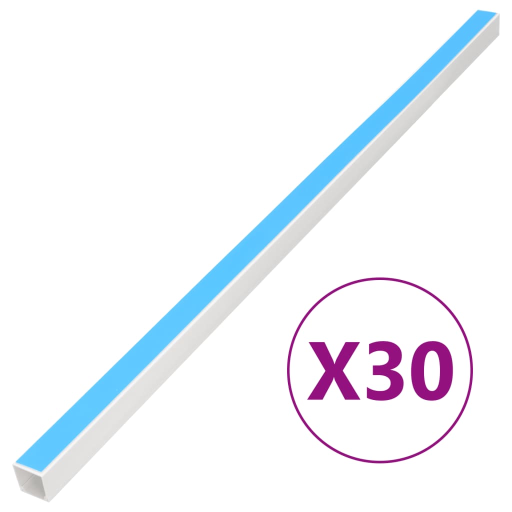 VidaXL Kabelgoot zelfklevende 10x10 mm 30 m PVC