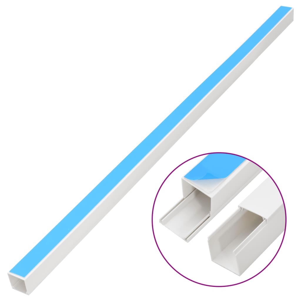 VidaXL Kabelgoot zelfklevende 10x10 mm 30 m PVC
