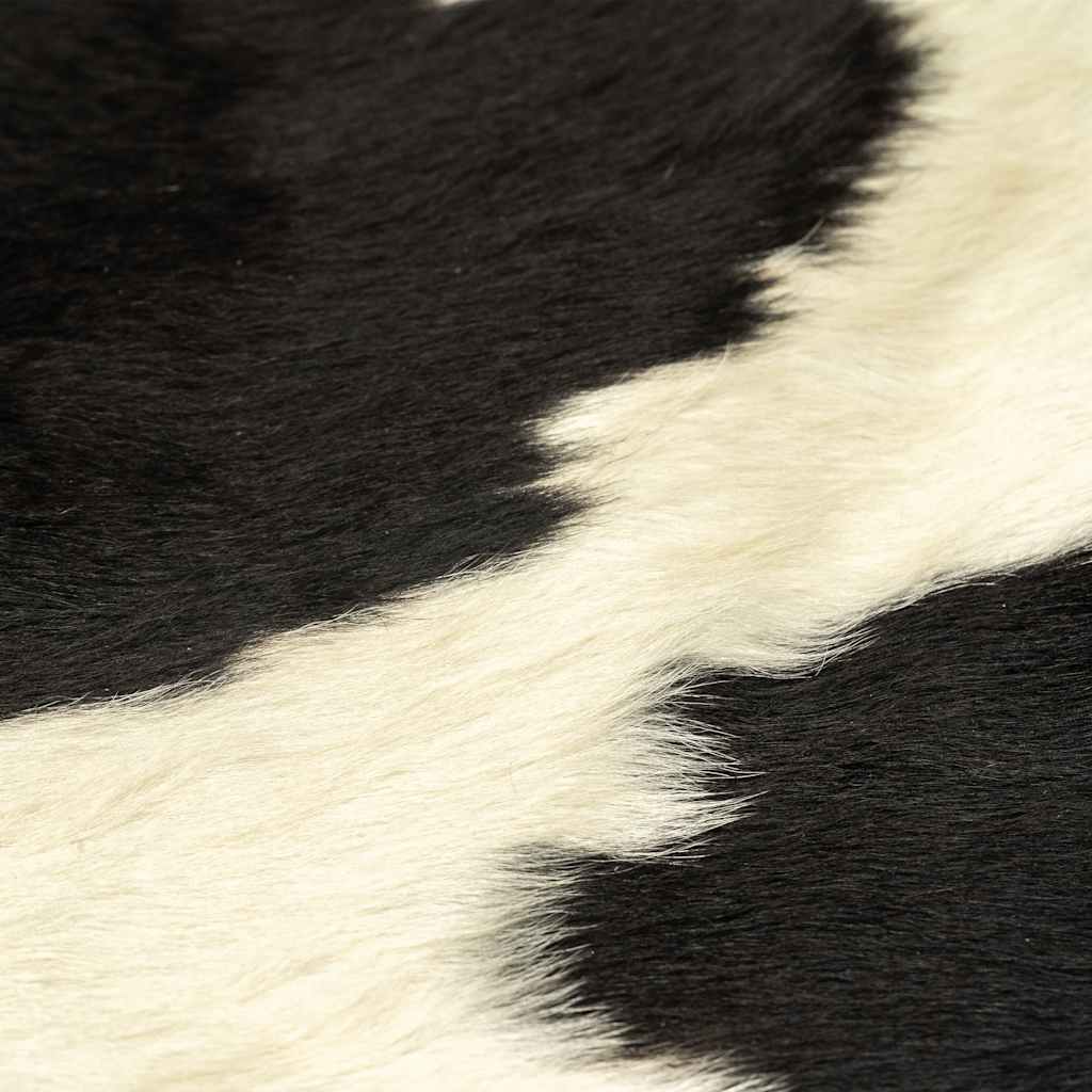 Vidaxl vloerkleed 180x220 cm echte koeienhuid zwart en wit