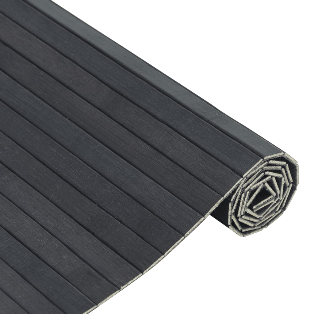 Vidaxl vloerkleed rechthoekig 60x500 cm bamboe grijs
