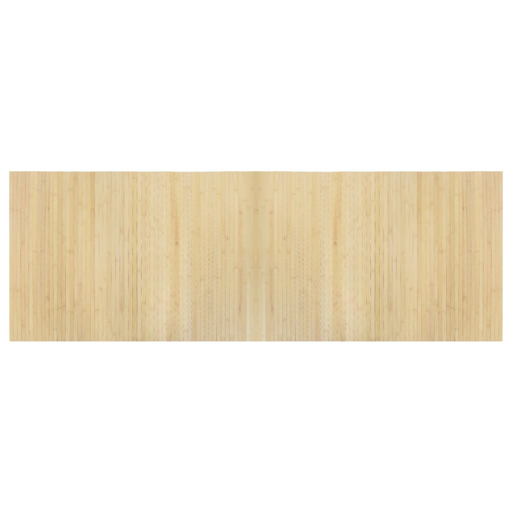 Vidaxl vloerkleed rechthoekig 70x200 cm bamboe lichtnaturel