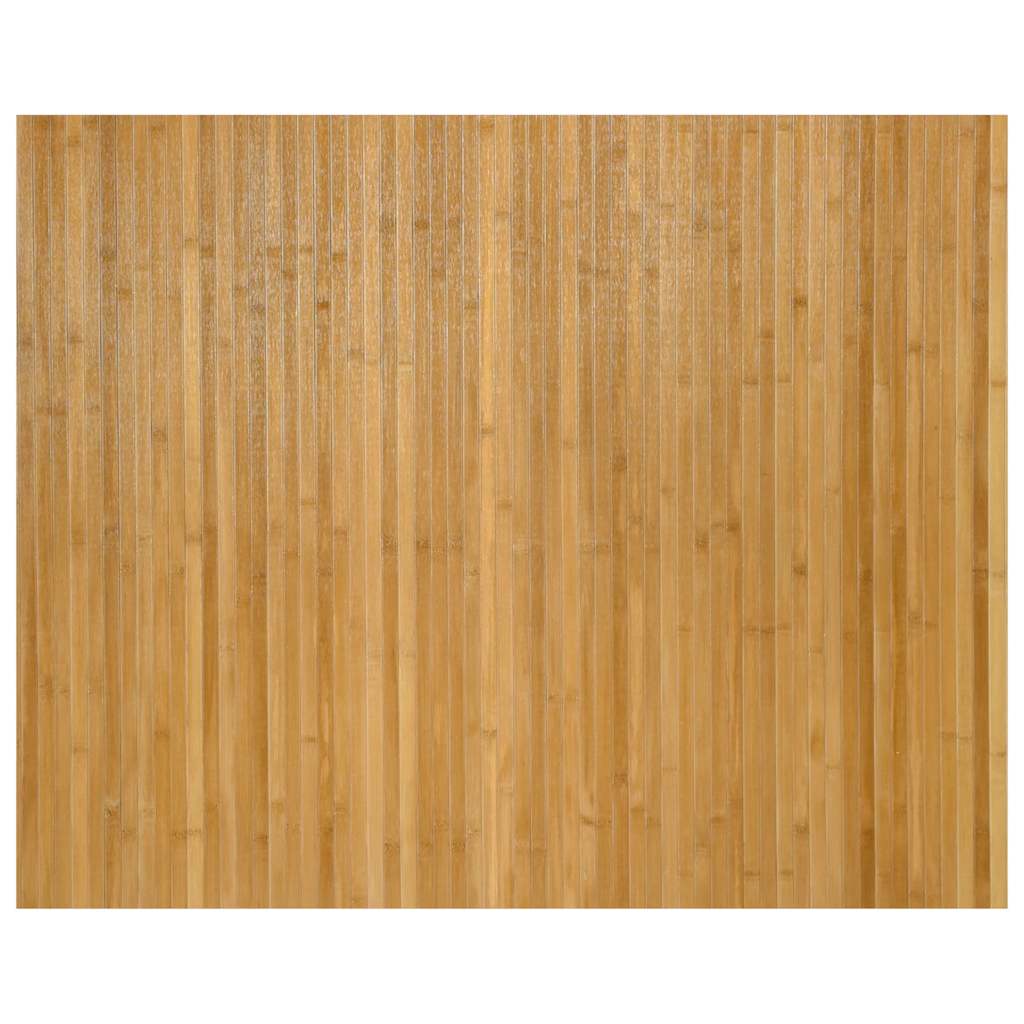 Vidaxl vloerkleed rechthoekig 80x100 cm bamboe naturel