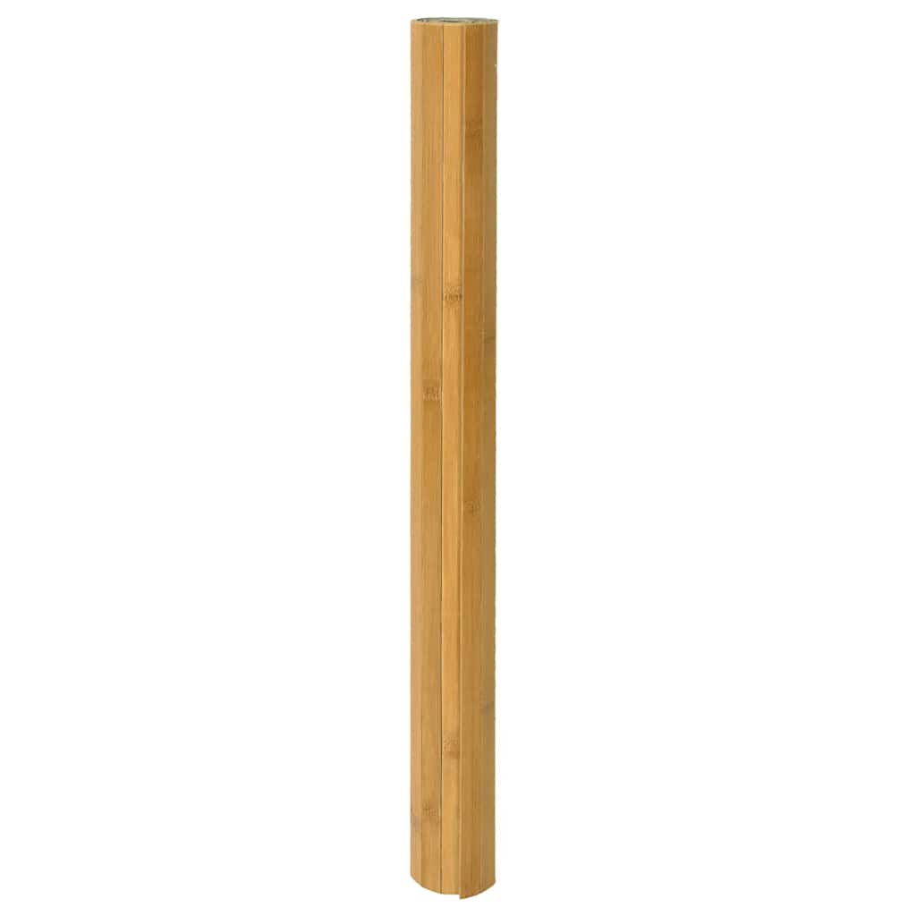 Vidaxl vloerkleed rechthoekig 80x100 cm bamboe naturel