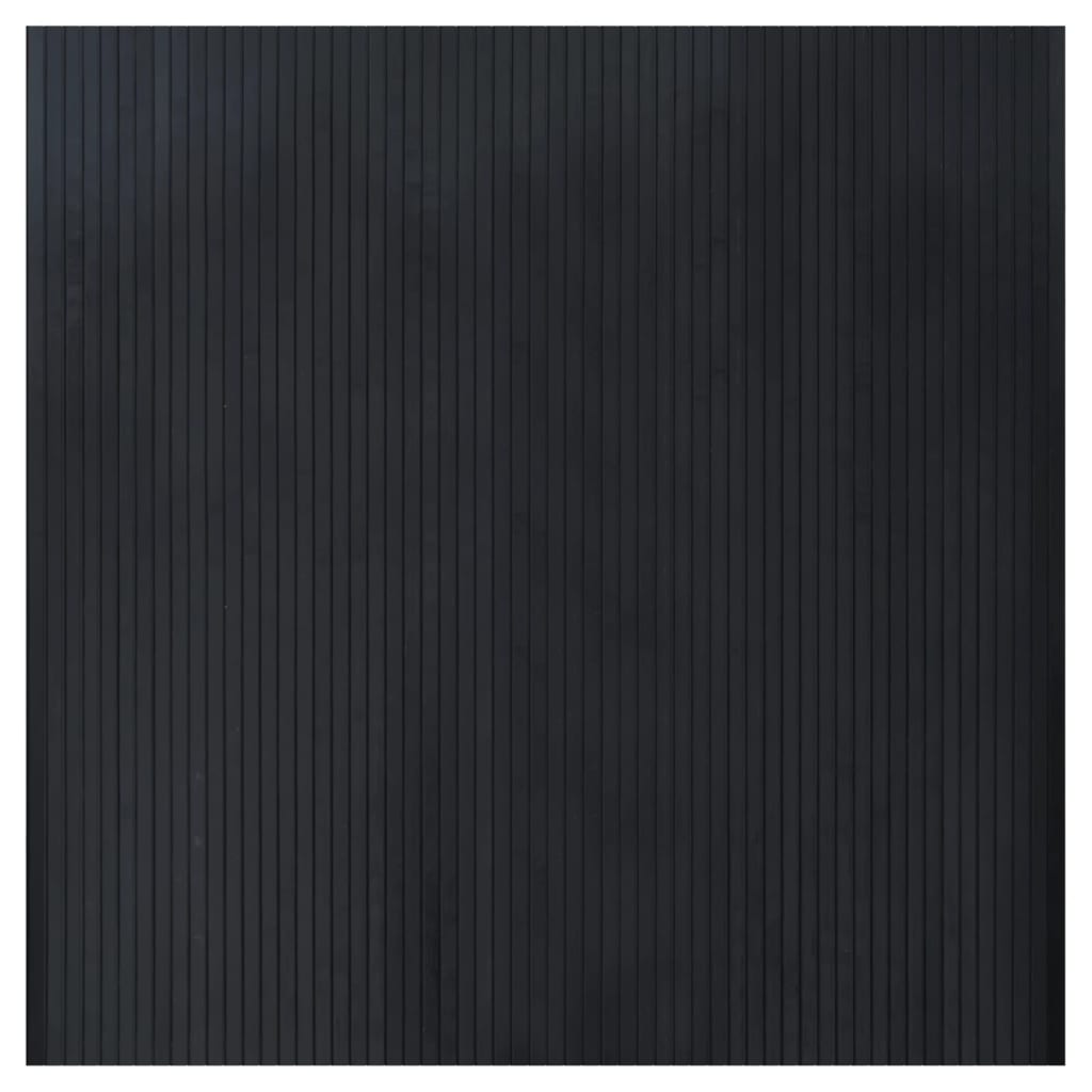 Vidaxl vloerkleed rechthoekig 100x100 cm bamboe zwart