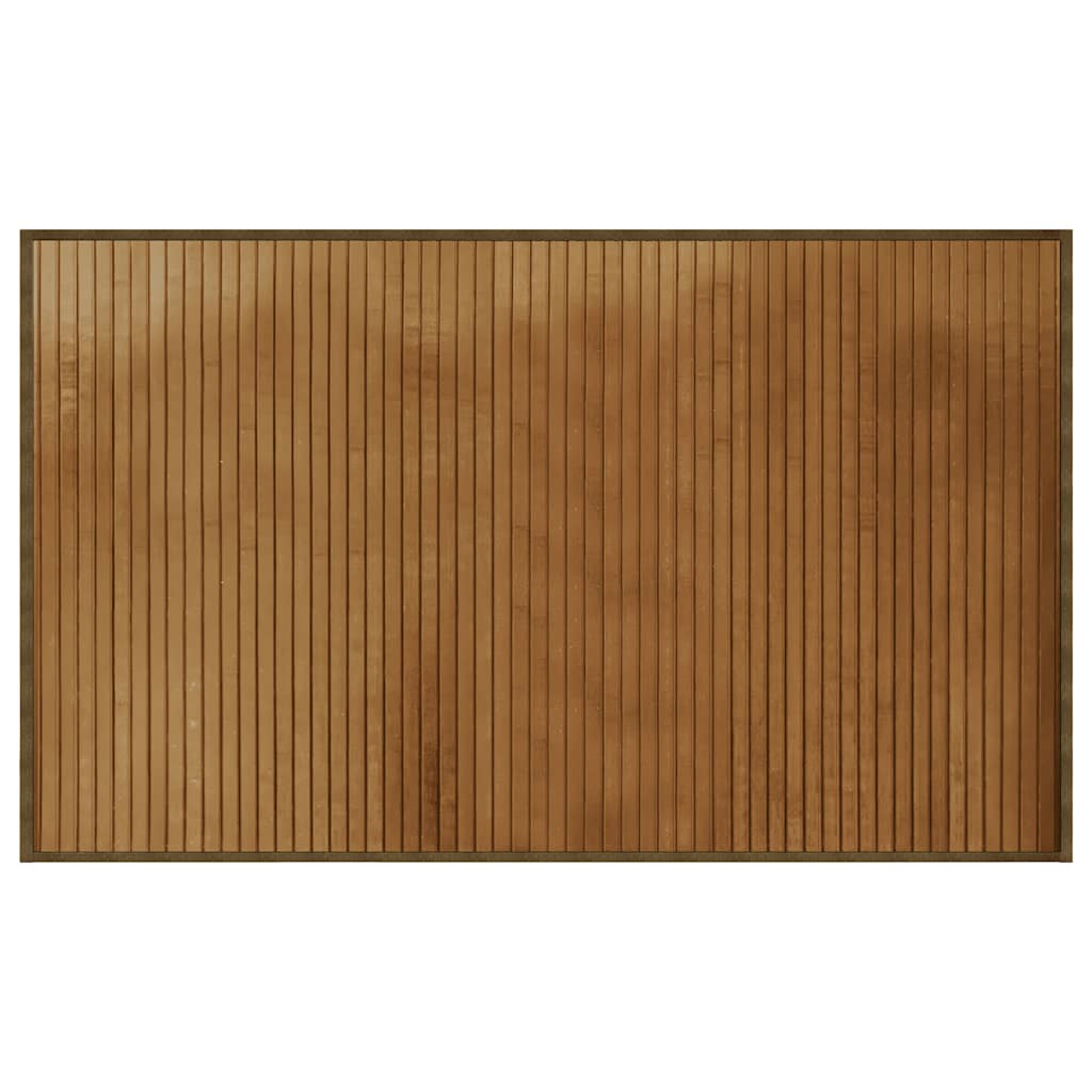 Vidaxl vloerkleed rechthoekig 60x100 cm bamboe bruin
