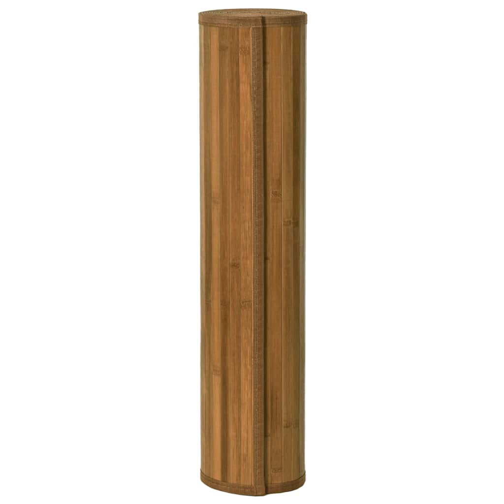 Vidaxl vloerkleed rechthoekig 60x100 cm bamboe bruin