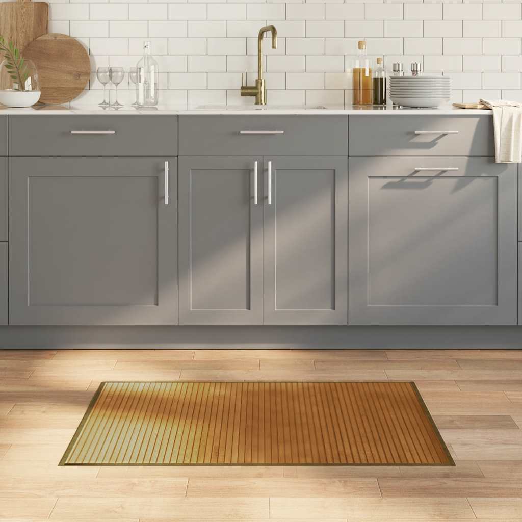 Vidaxl vloerkleed rechthoekig 60x100 cm bamboe bruin