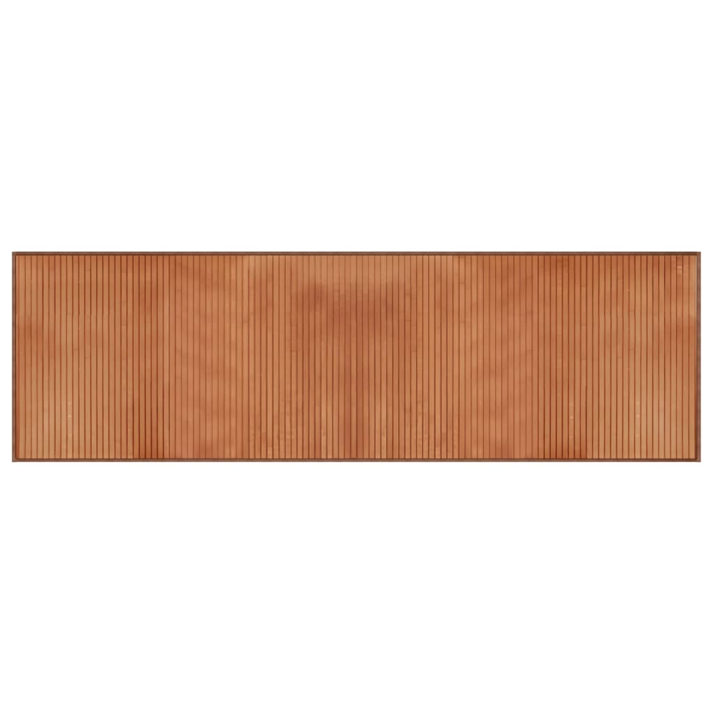 Vidaxl vloerkleed rechthoekig 60x200 cm bamboe bruin