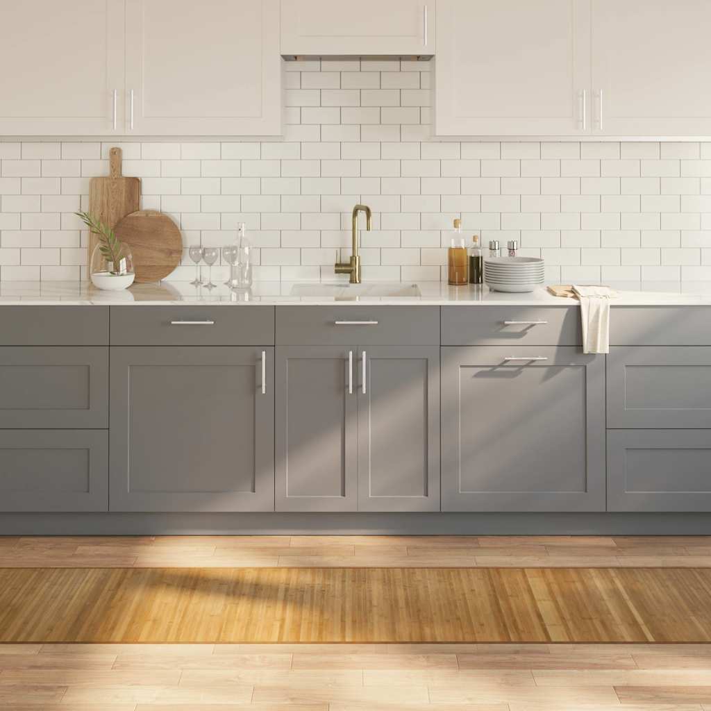 Vidaxl vloerkleed rechthoekig 60x1000 cm bamboe naturel
