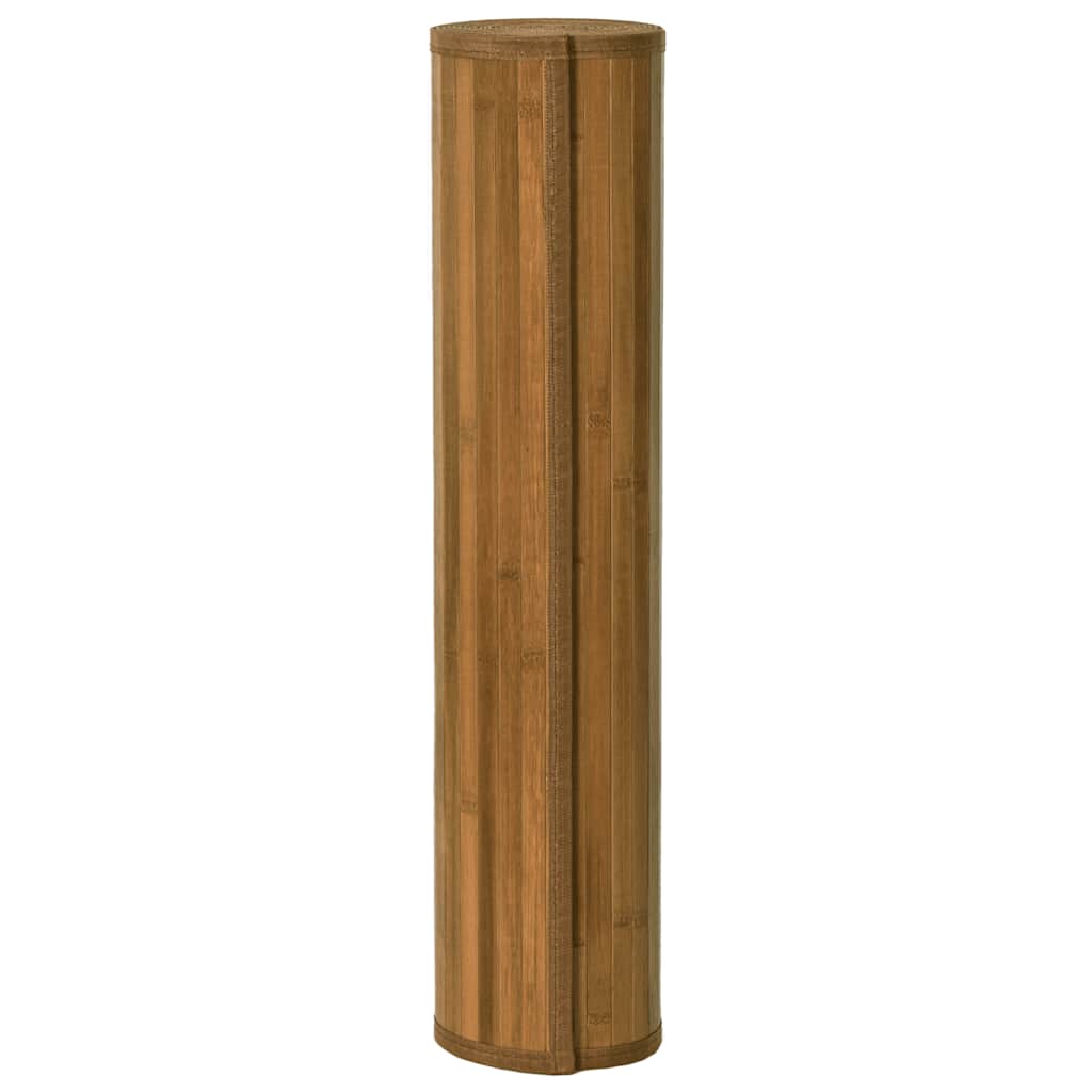 Vidaxl vloerkleed vierkant 100x100 cm bamboe bruin