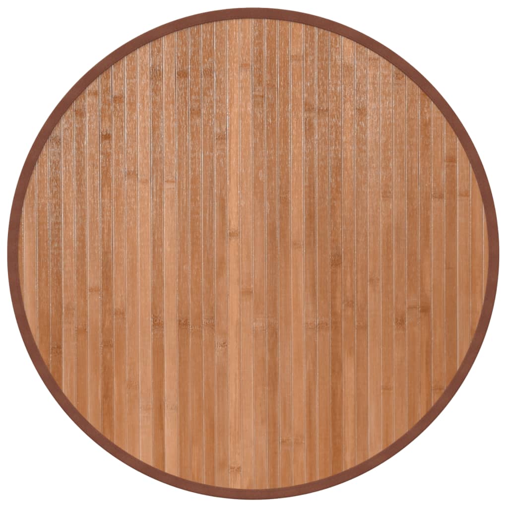 Vidaxl vloerkleed rond 60 cm bamboe naturel