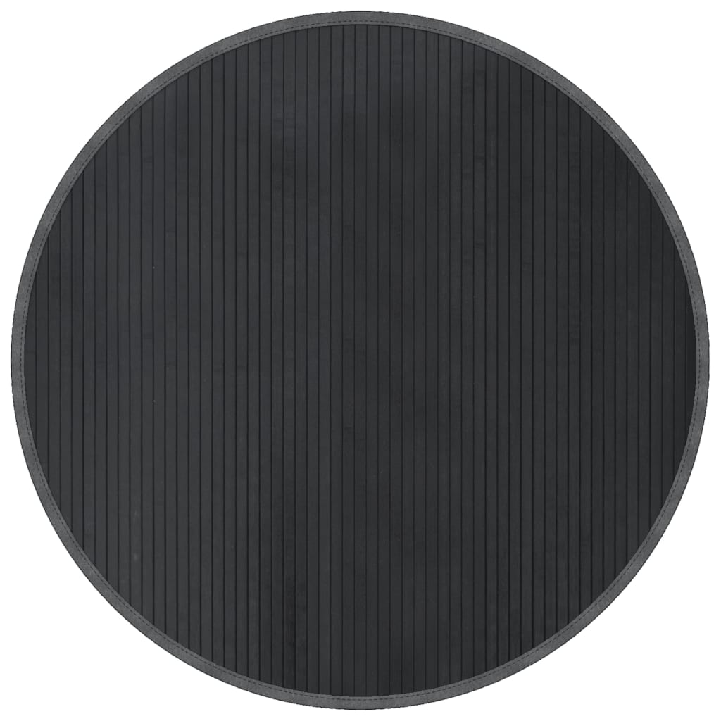 Vidaxl vloerkleed rond 100 cm bamboe grijs
