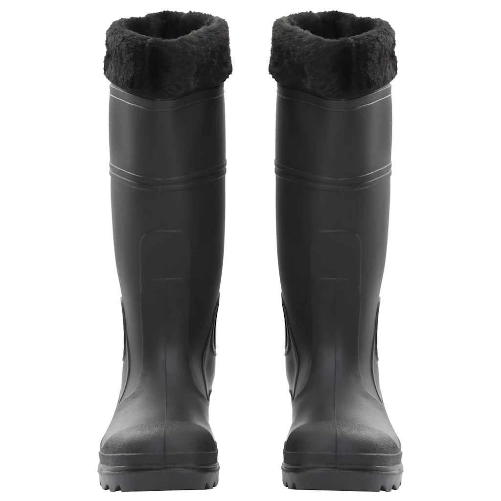 Vidaxl regenlaarzen met verwijderbare sokken maat 39 pvc zwart