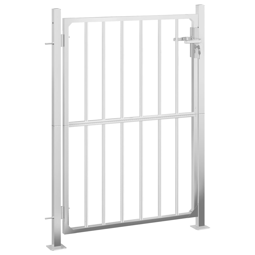 Vidaxl tuinpoort 100x145 cm roestvrij staal