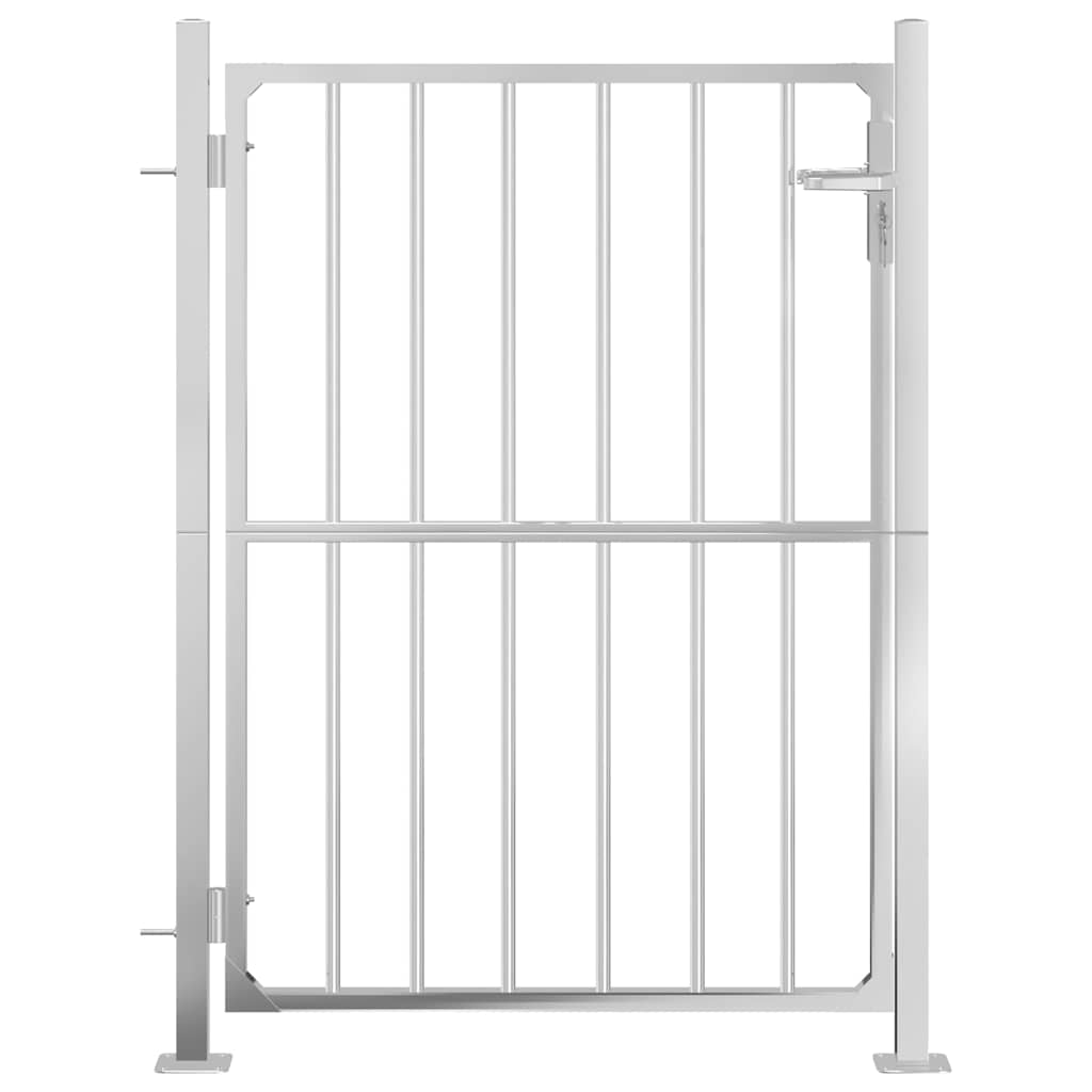 Vidaxl tuinpoort 100x145 cm roestvrij staal
