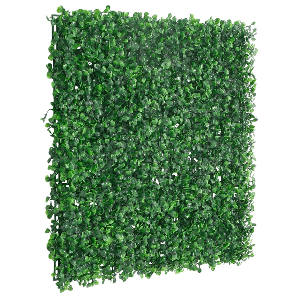 VidaXL Hek met kunstheester 24 st 50x50 cm groen