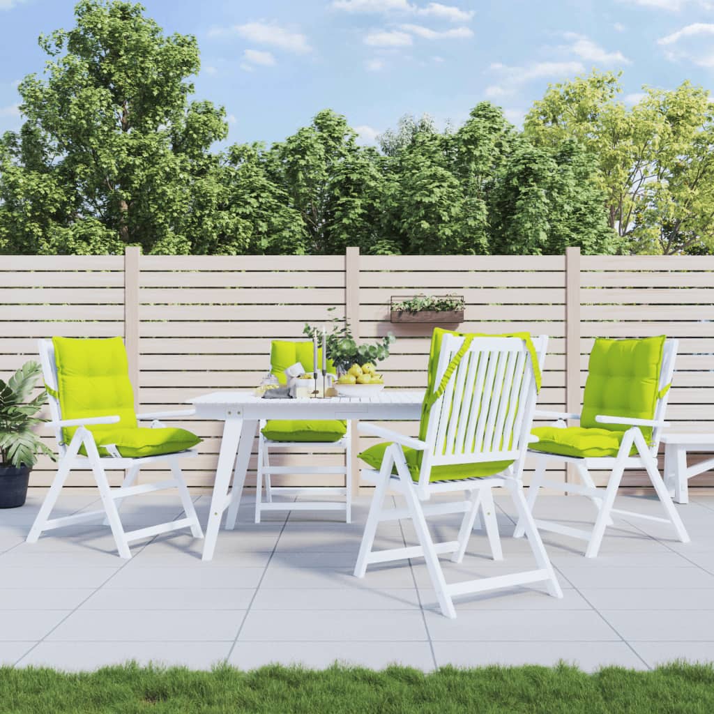 Vidaxl stoelkussens 4 st lage vloerkleed oxford stof felgroen