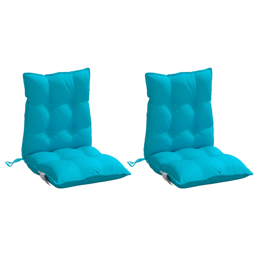 Vidaxl stoelkussens 2 st lage vloerkleed oxford stof turquoise