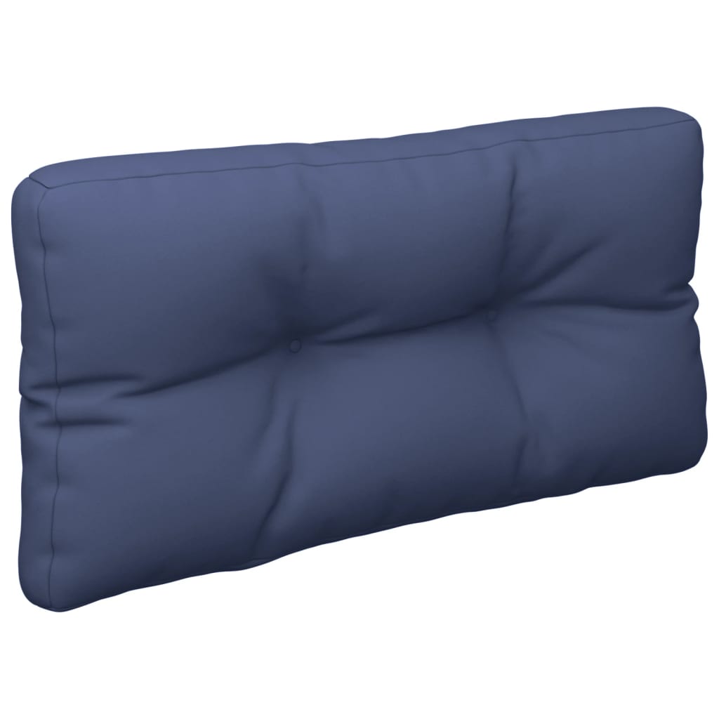 Vidaxl palletkussens 2 st stof marineblauw