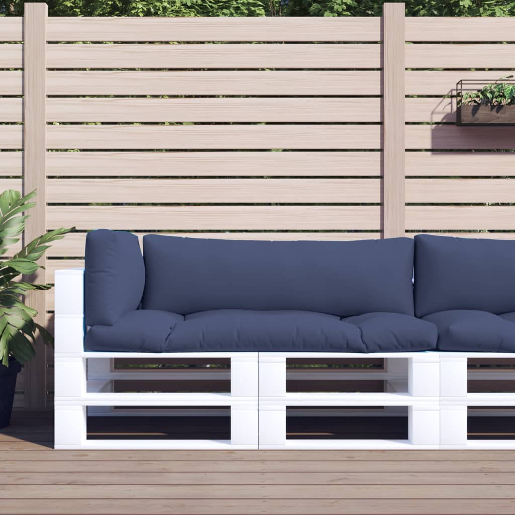 Vidaxl palletkussens 3st oxford stof marineblauw