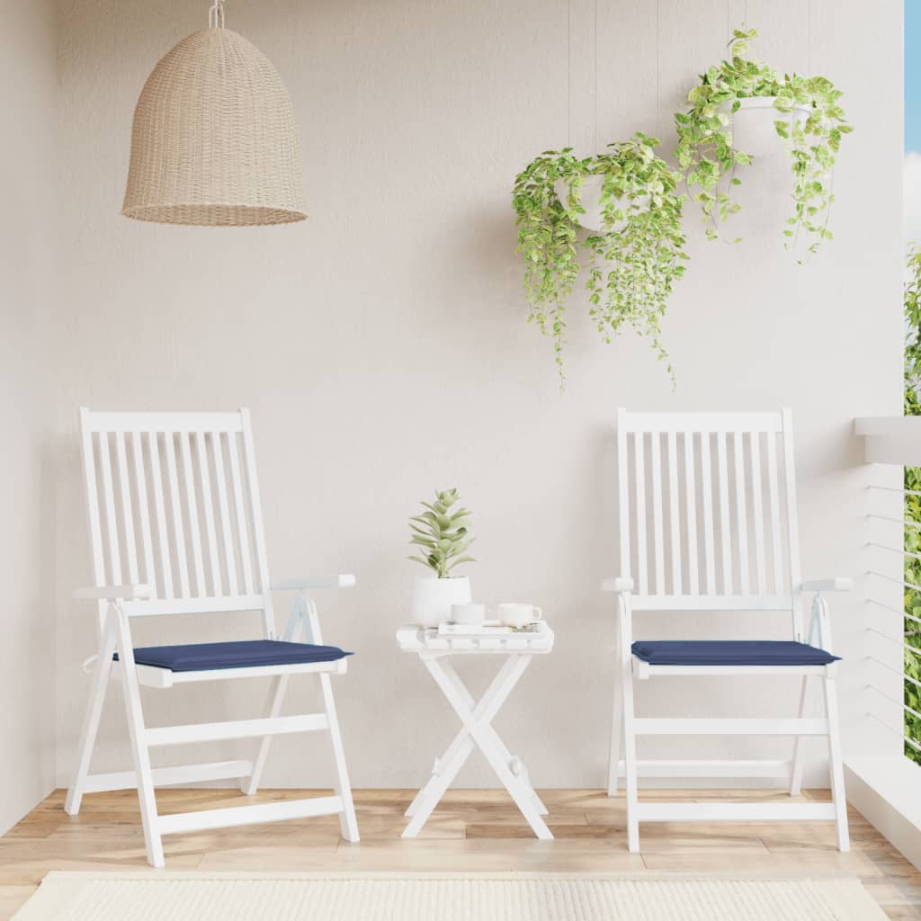 Vidaxl palletkussens 2 st 50x50x4 cm oxford stof marineblauw