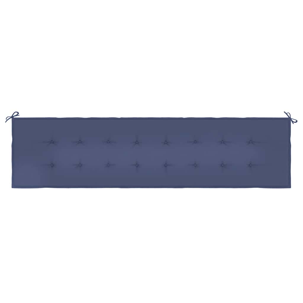 Vidaxl tuinbankkussen 200x50x3 cm oxford stof marineblauw