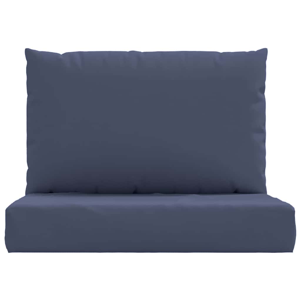 Vidaxl palletkussens 2 st stof marineblauw