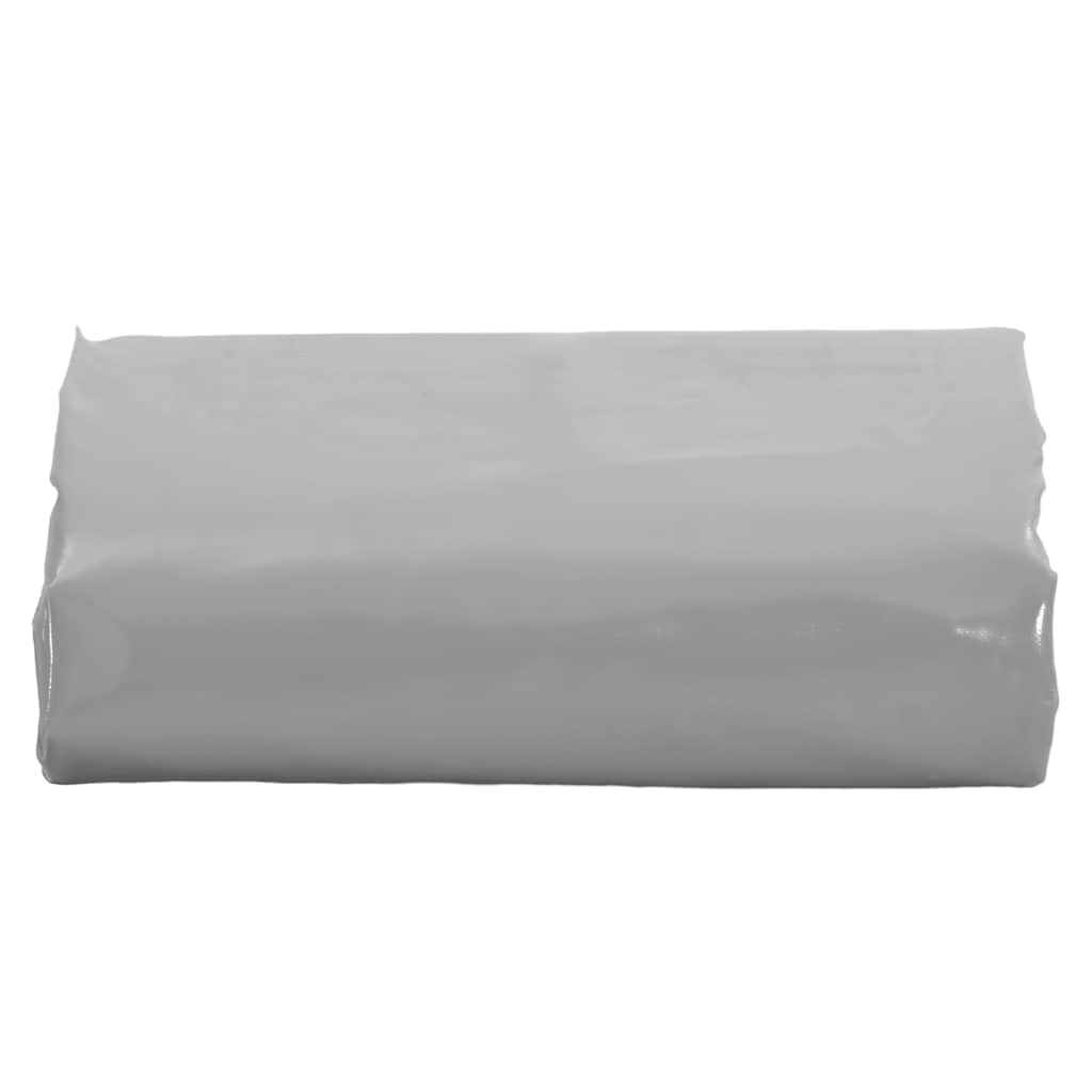 Vidaxl dekzeil 650 g m² 5x5 m grijs