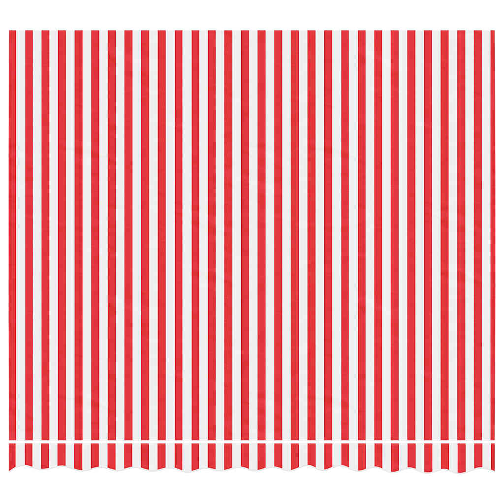 Vidaxl vervangingsdoek voor luifel gestreept 3x2,5 m rood en wit