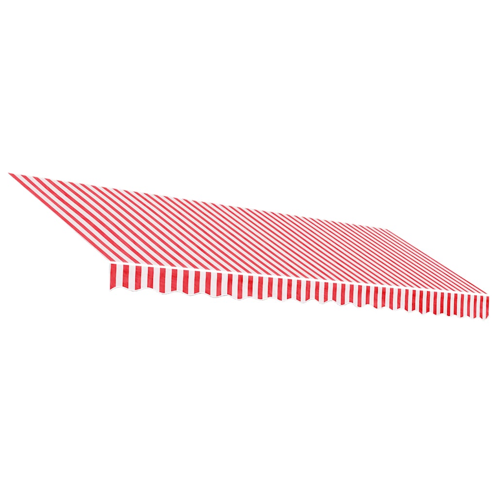 Vidaxl vervangingsdoek voor luifel 450x300 cm polyester rood en wit