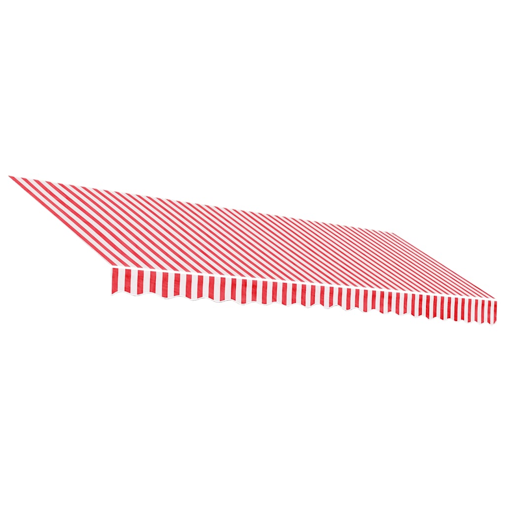 Vidaxl vervangingsdoek voor luifel gestreept 4,5x3 m rood en wit